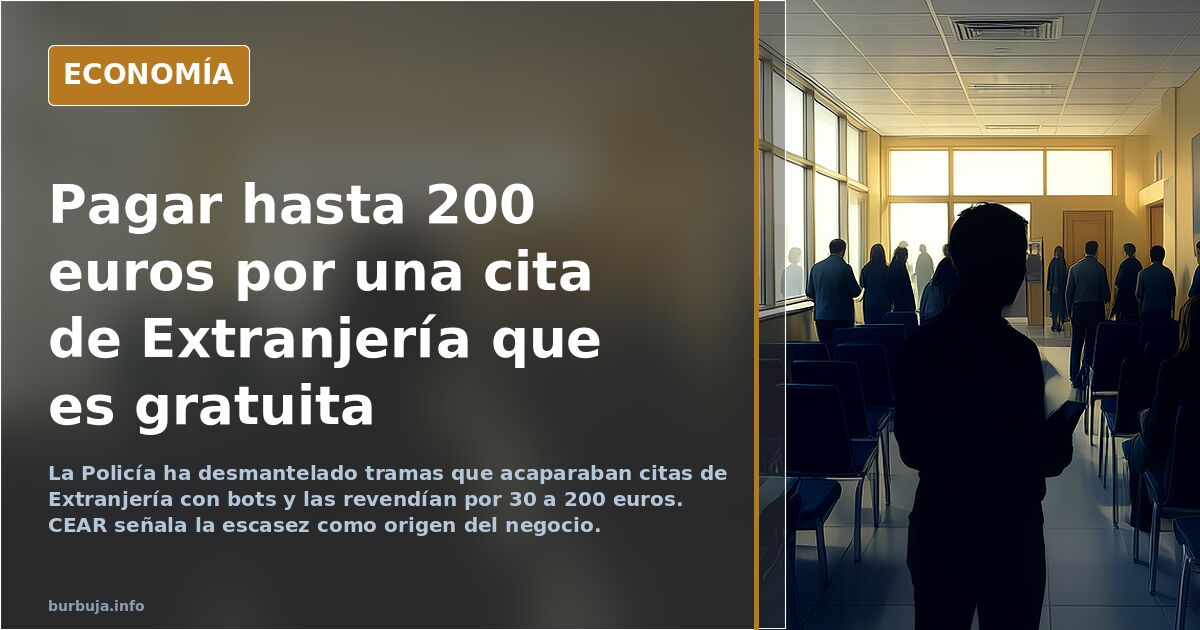 Obligados a pagar para conseguir una cita previa en Extranjería: "Juegan con nuestra necesidad"