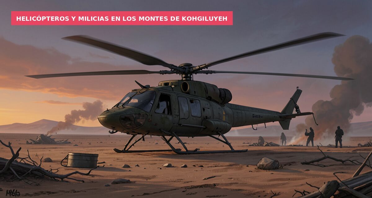 Helicópteros y milicias en los montes de Kohgiluyeh