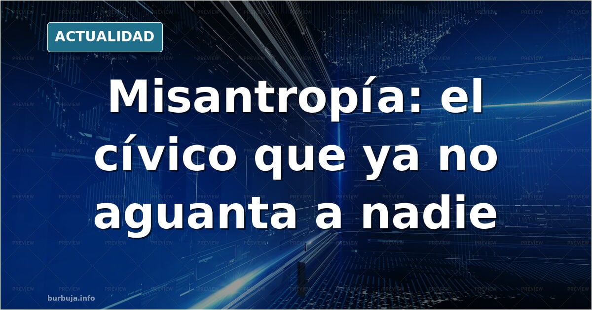 Persona sola en una terraza urbana mirando al horizonte, reflejando la misantropía creciente y el aislamiento social en Españ