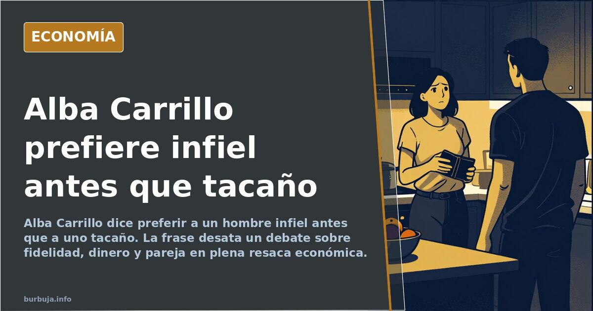 Ilustración editorial de Alba Carrillo y la frase que prefiere un hombre infiel a uno tacaño