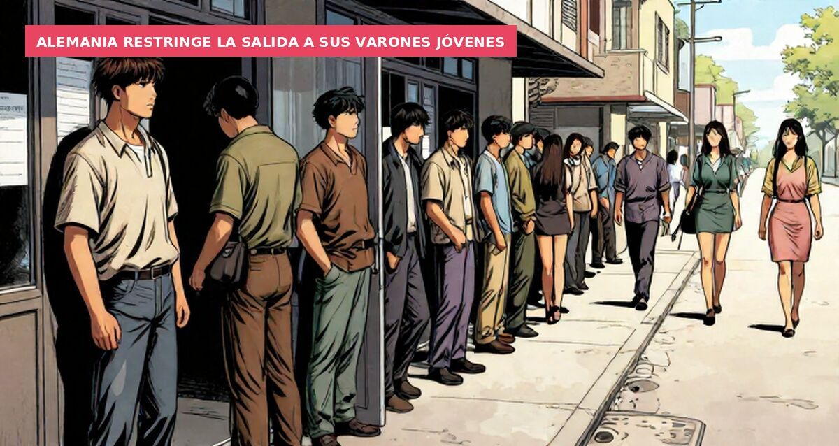 Alemania restringe la salida a sus varones jóvenes