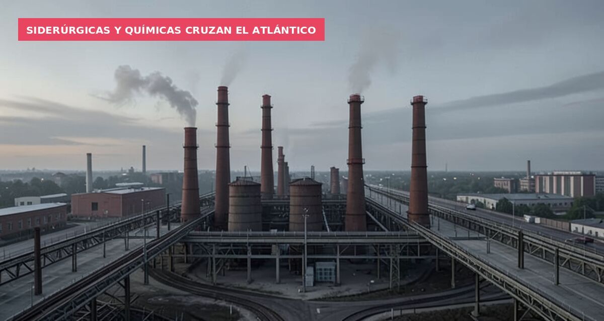 Siderúrgicas y químicas cruzan el Atlántico