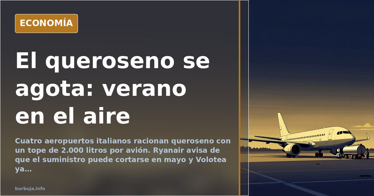 Ryanair alerta de que el queroseno puede cortar los vuelos de verano