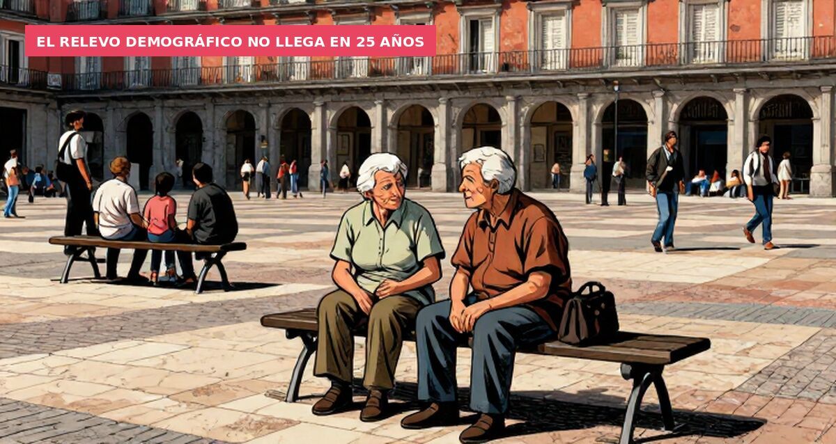 El relevo demográfico no llega en 25 años