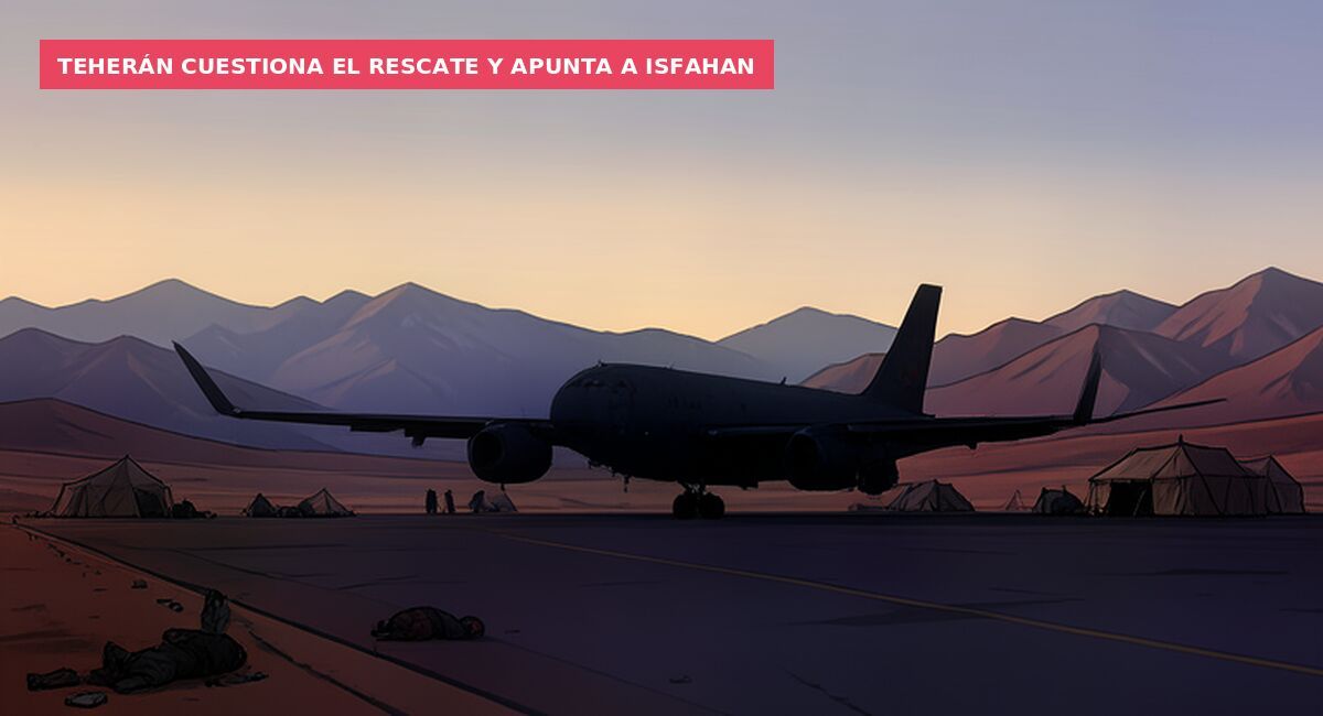 Teherán cuestiona el rescate y apunta a Isfahan