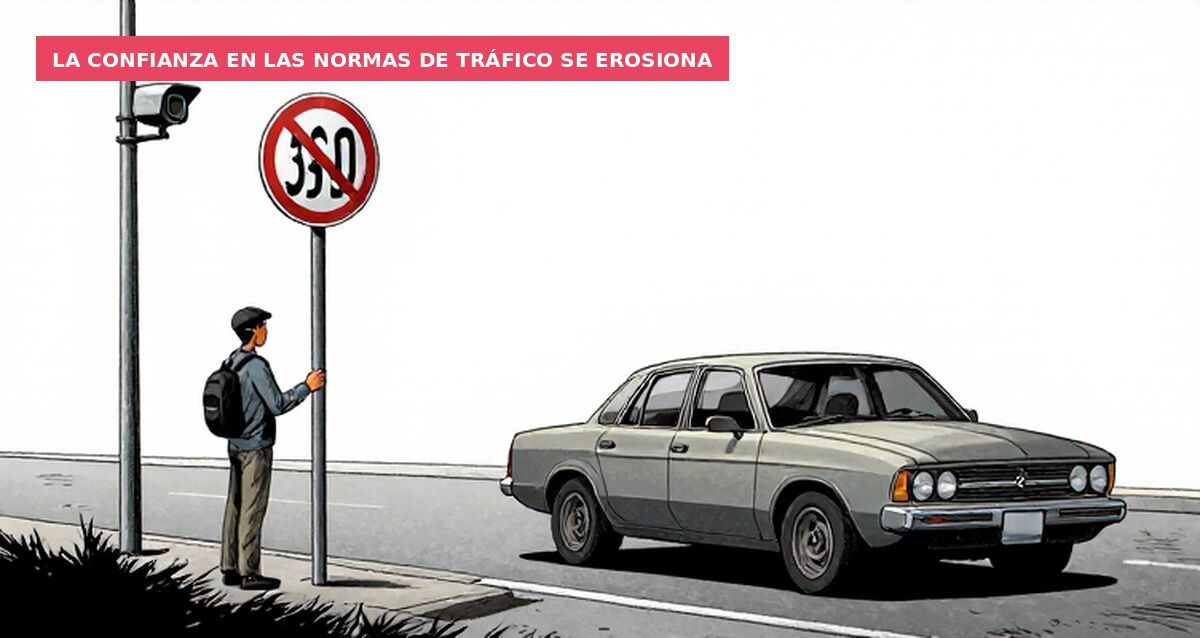 La confianza en las normas de tráfico se erosiona