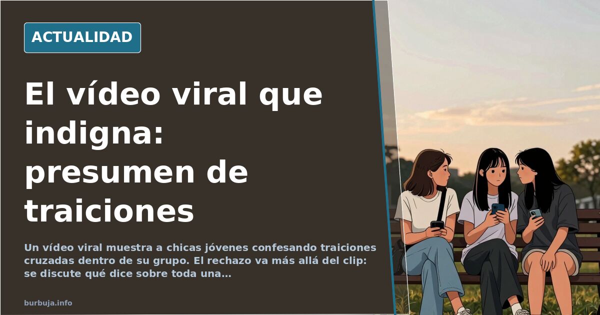 Vídeo viral: chicas jóvenes presumen de traiciones en grupo