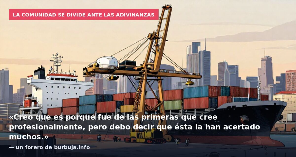 La comunidad se divide ante las adivinanzas: «Creo que es porque fue de las primeras que cree profesionalmente, pero debo decir que ésta la han acertado muchos.» — un forero de burbuja.info