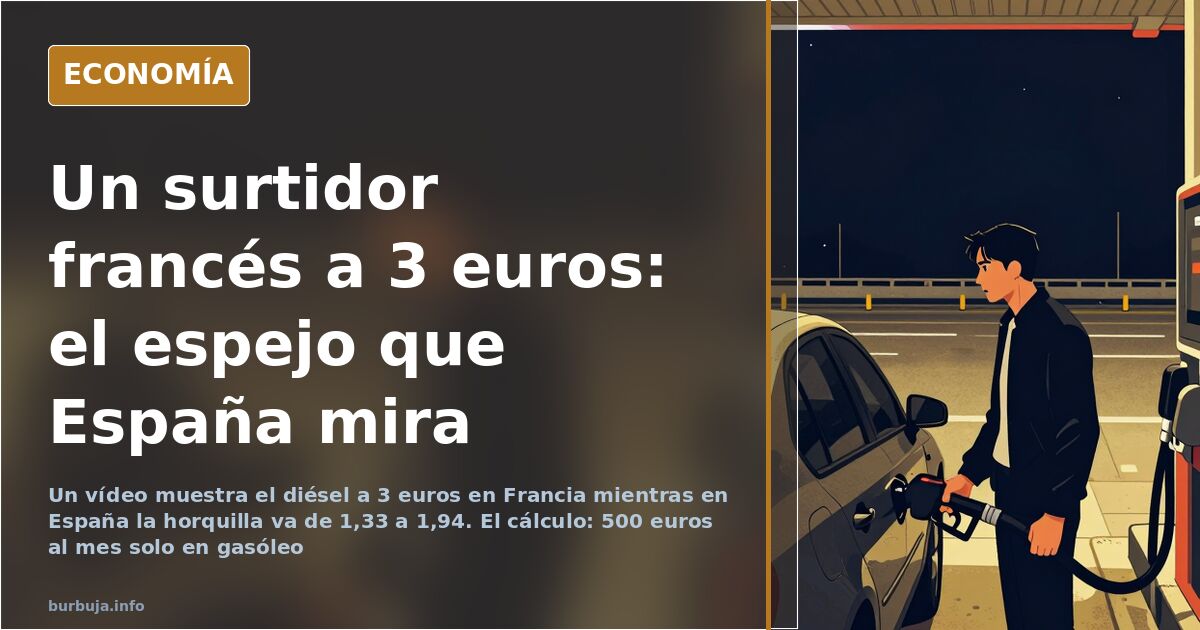 Gasoil a 3 euros: el vídeo francés que anticipa el precio español