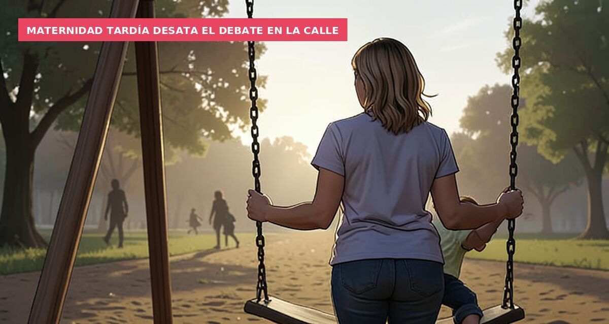 Veo por la calle muchas mujeres que minimo deben tener 45 años con un bebe o niño menor de 3 años