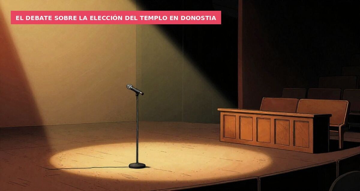 El debate sobre la elección del templo en Donostia