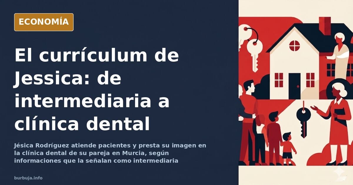 Ilustración editorial de una clínica dental con una figura femenina en primer plano y un teléfono mostrando mensajes