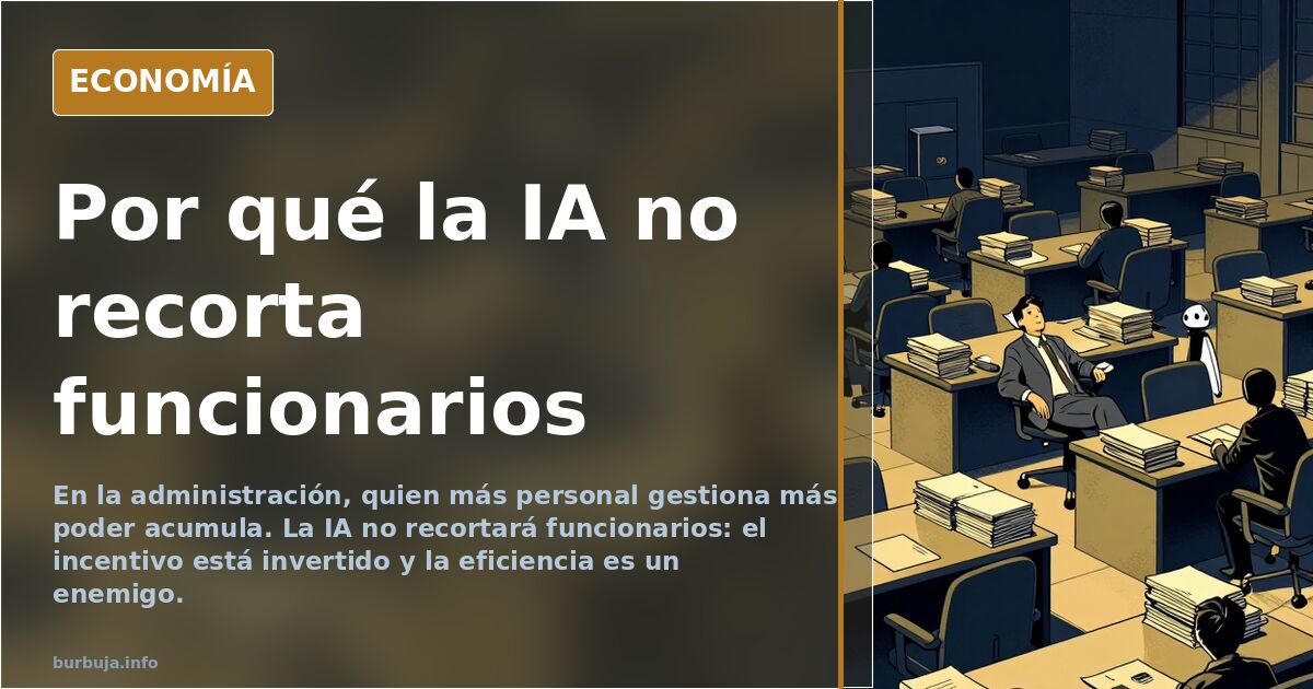 La IA no amenaza al funcionario: el incentivo es crecer, no ahorrar