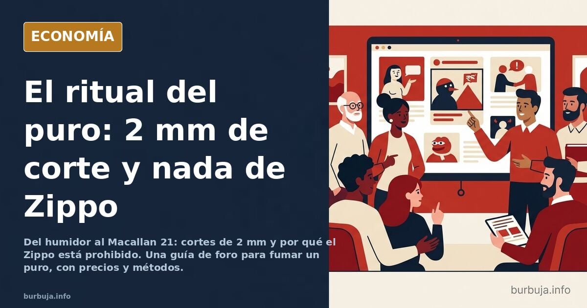 Guía para fumar un puro: del humidor al Macallan 21