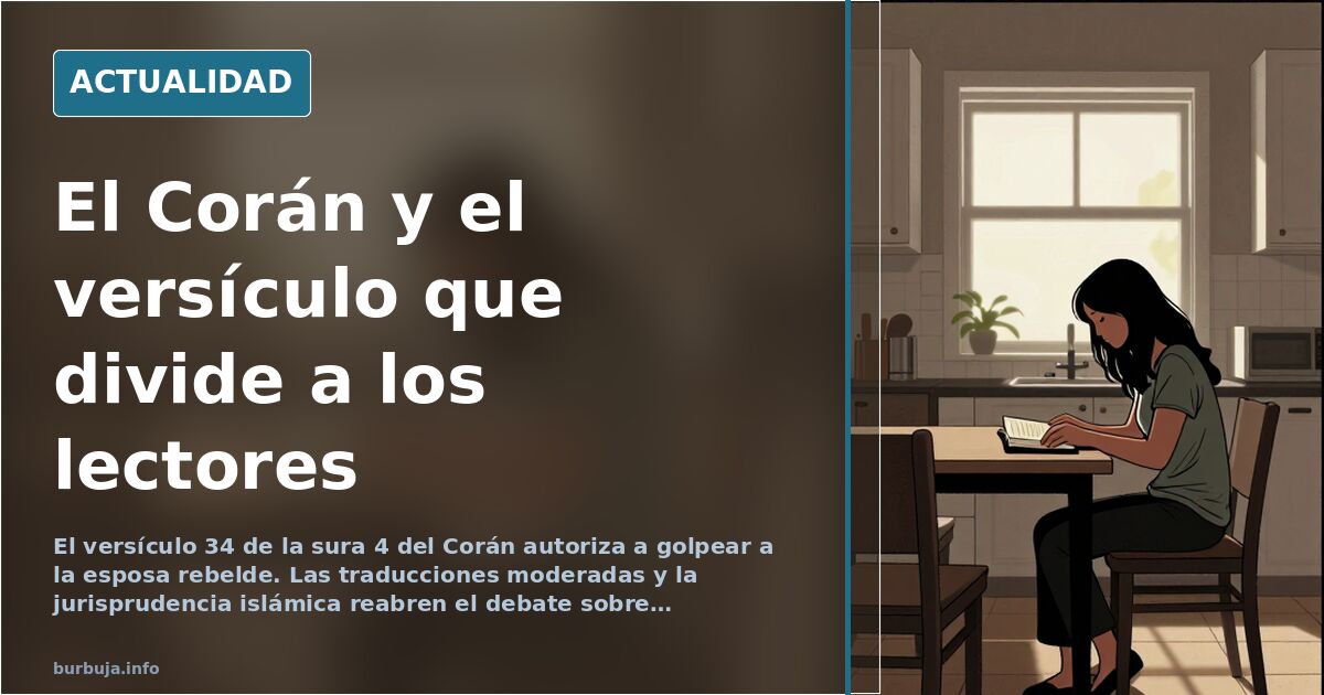 El versículo 34 de la sura 4 del Corán reabre el debate sobre el castigo conyugal