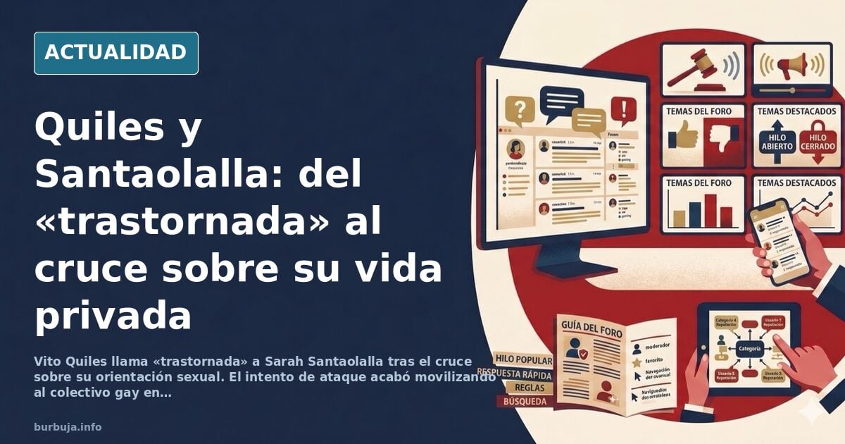 Dos figuras públicas cruzan mensajes en redes sociales sobre la orientación sexual de Vito Quiles y la respuesta de Sarah San