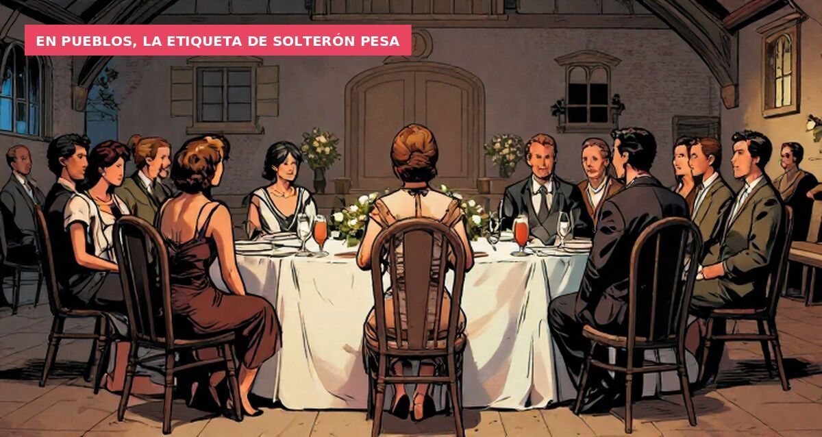 En pueblos, la etiqueta de solterón pesa