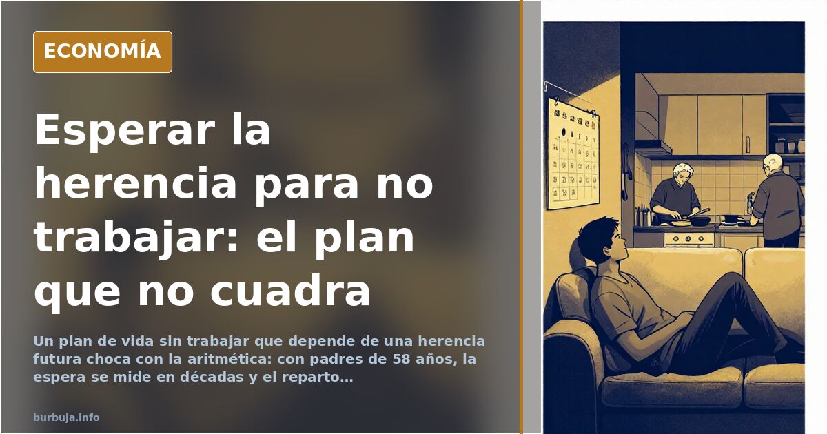 El plan de quien espera una herencia para no trabajar nunca