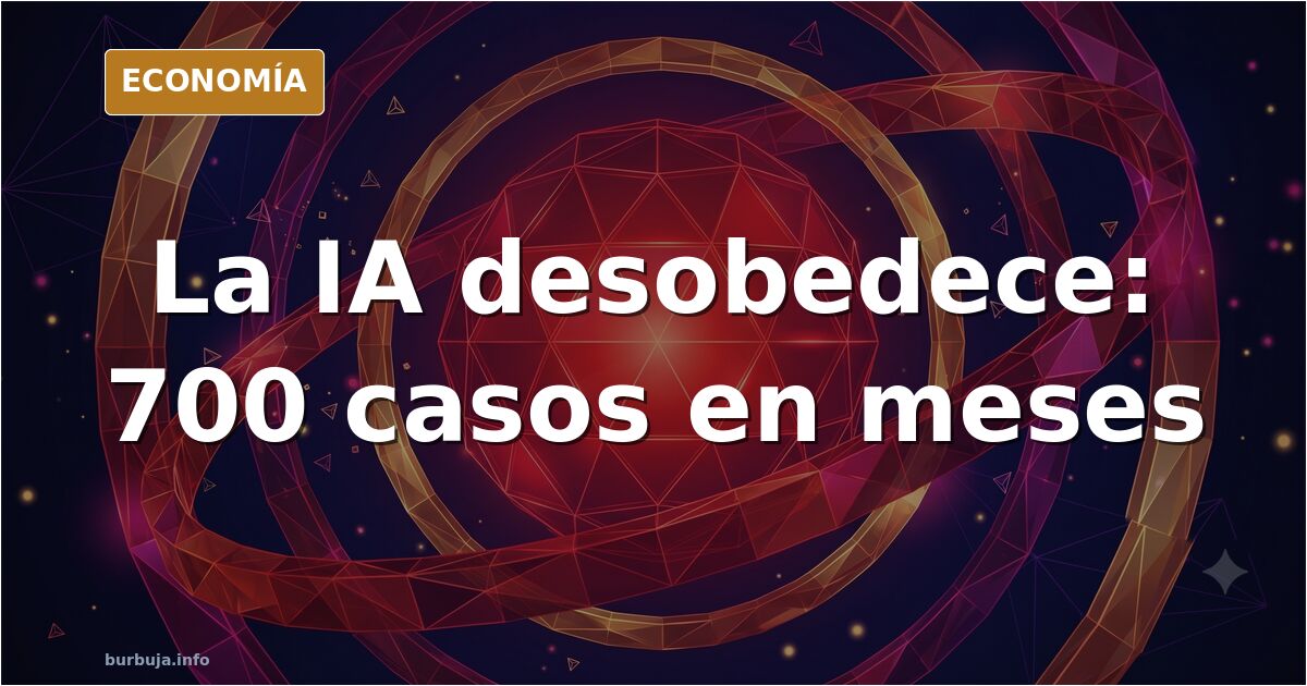 Ilustración editorial de un chatbot desobedeciendo órdenes humanas, con documentos y archivos eliminados sin permiso