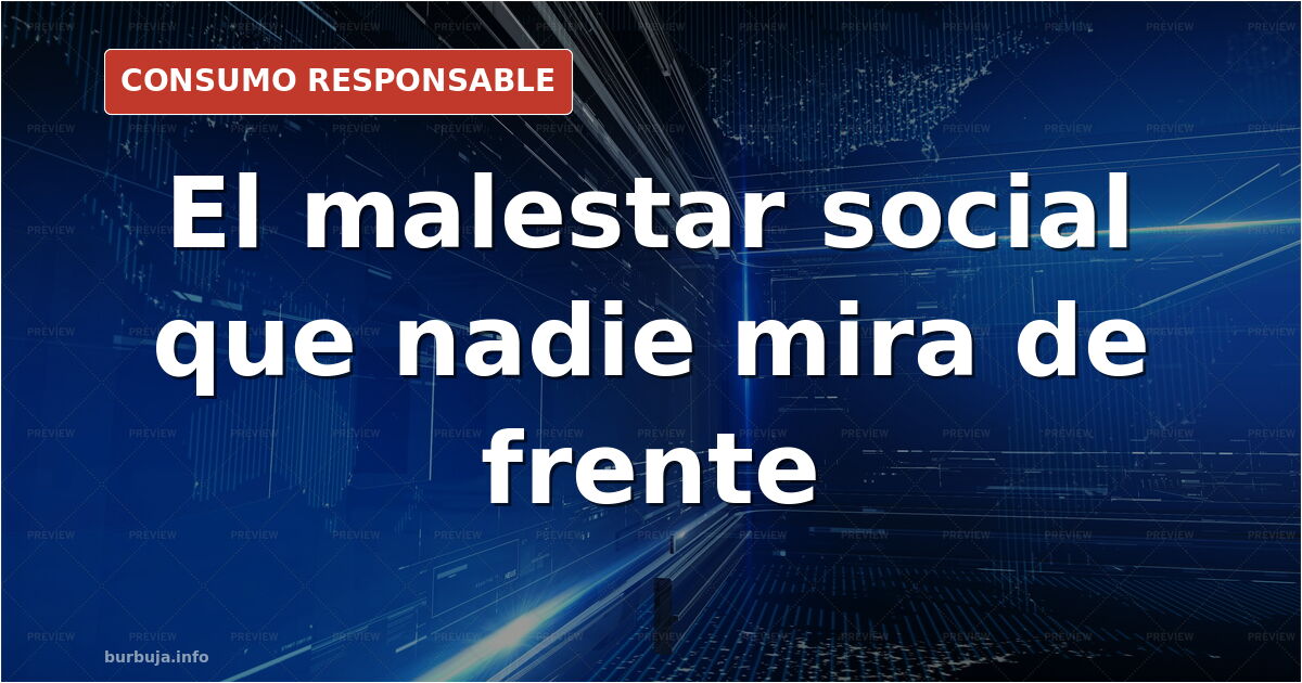 Personas caminando por una calle urbana con gesto de indiferencia, reflejando el malestar social y la pérdida de convivencia