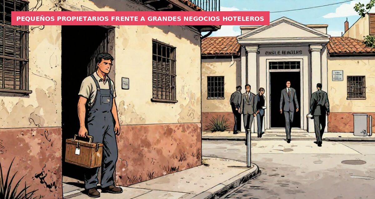 Pequeños propietarios frente a grandes negocios hoteleros