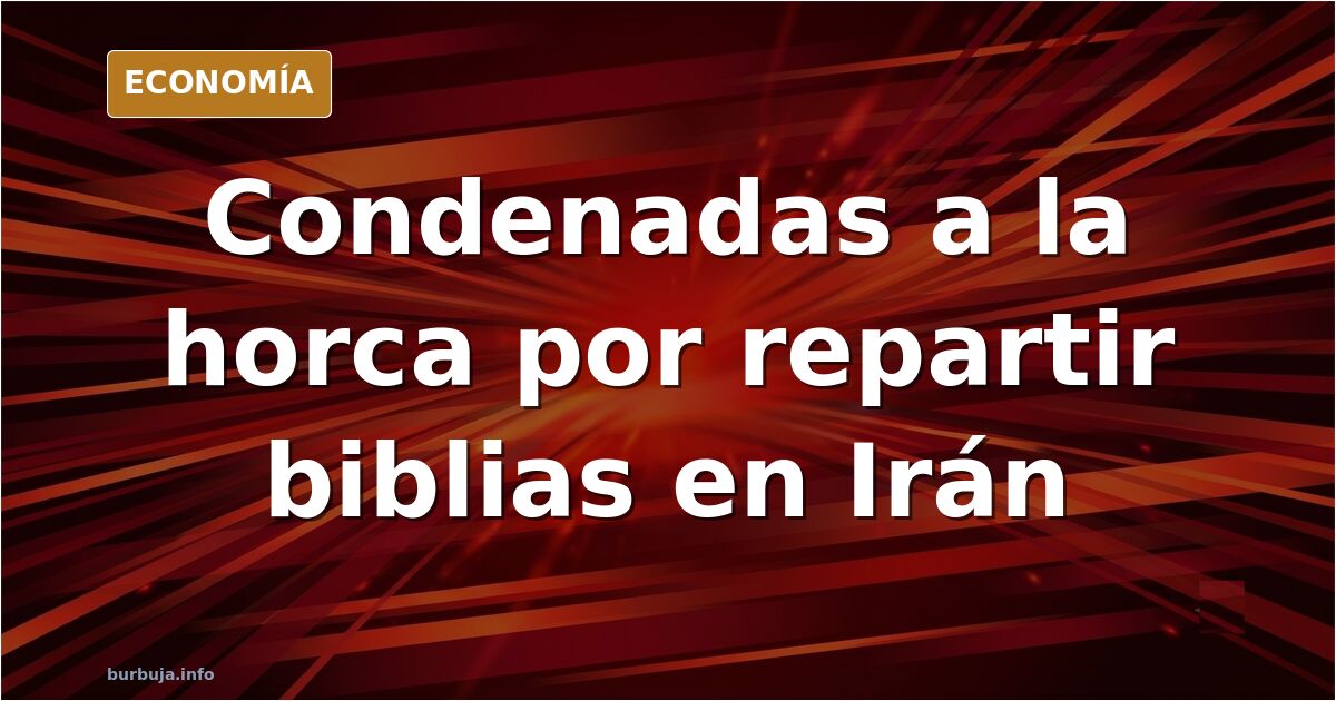 Ilustración editorial de dos siluetas femeninas ante una horca y una biblia abierta, símbolo de la condena por apostasía en I