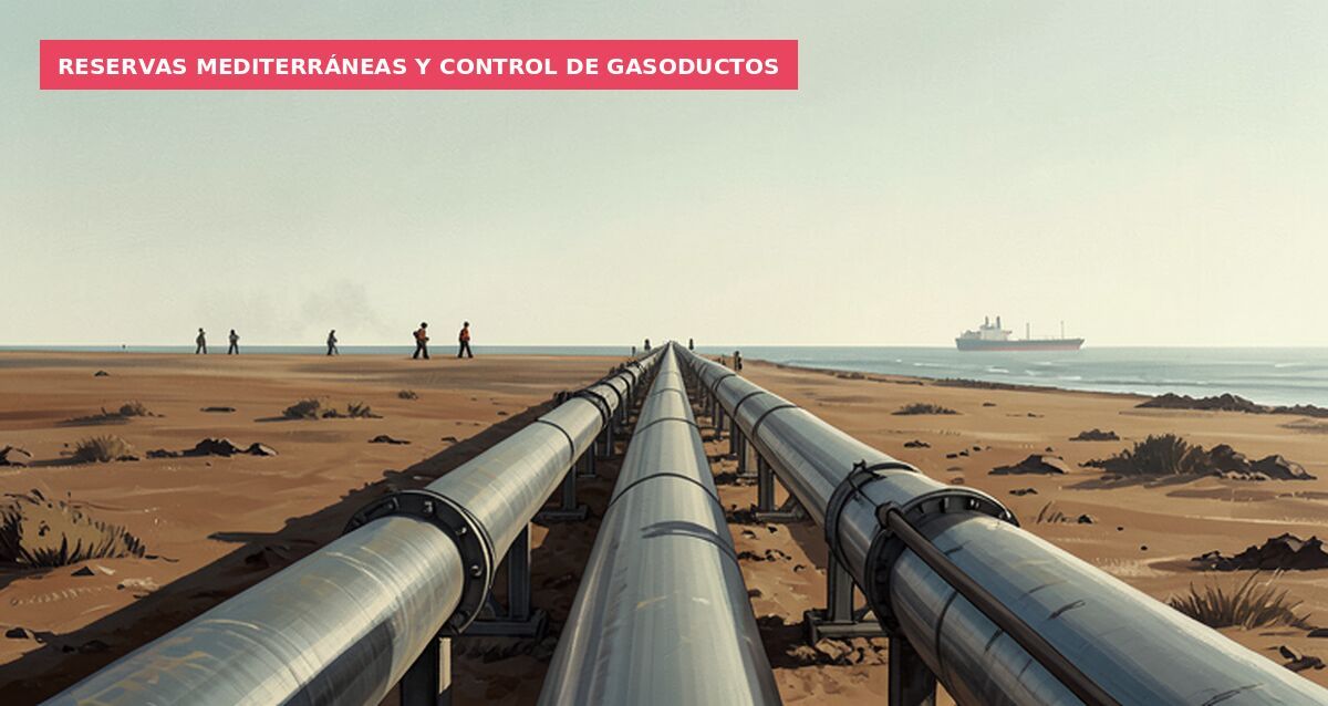 Reservas mediterráneas y control de gasoductos