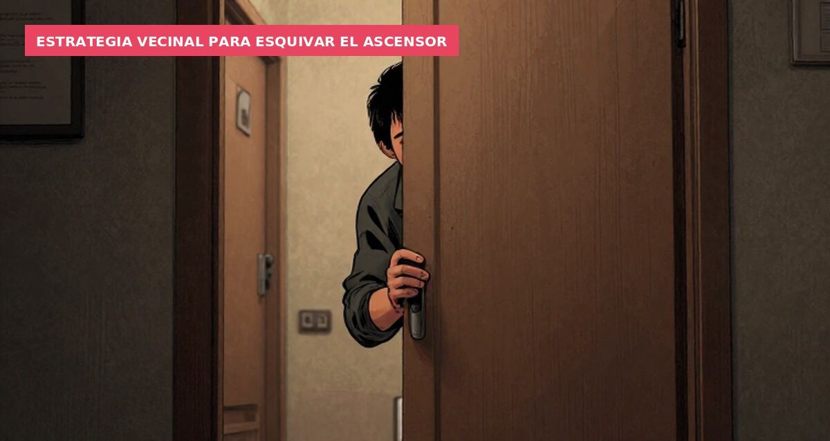 Estrategia vecinal para esquivar el ascensor