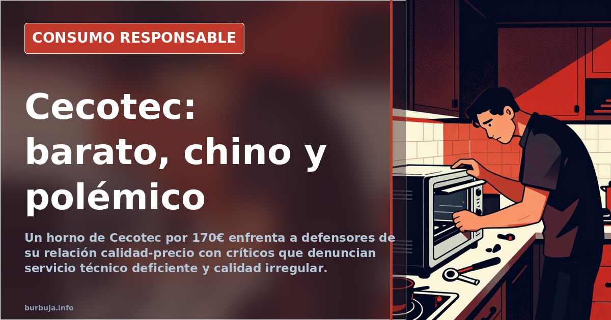 Cecotec: el horno de 170€ que divide a los compradores