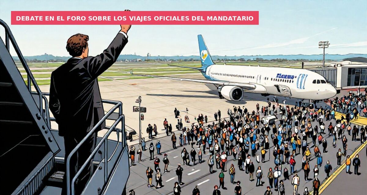 Debate en el foro sobre los viajes oficiales del mandatario
