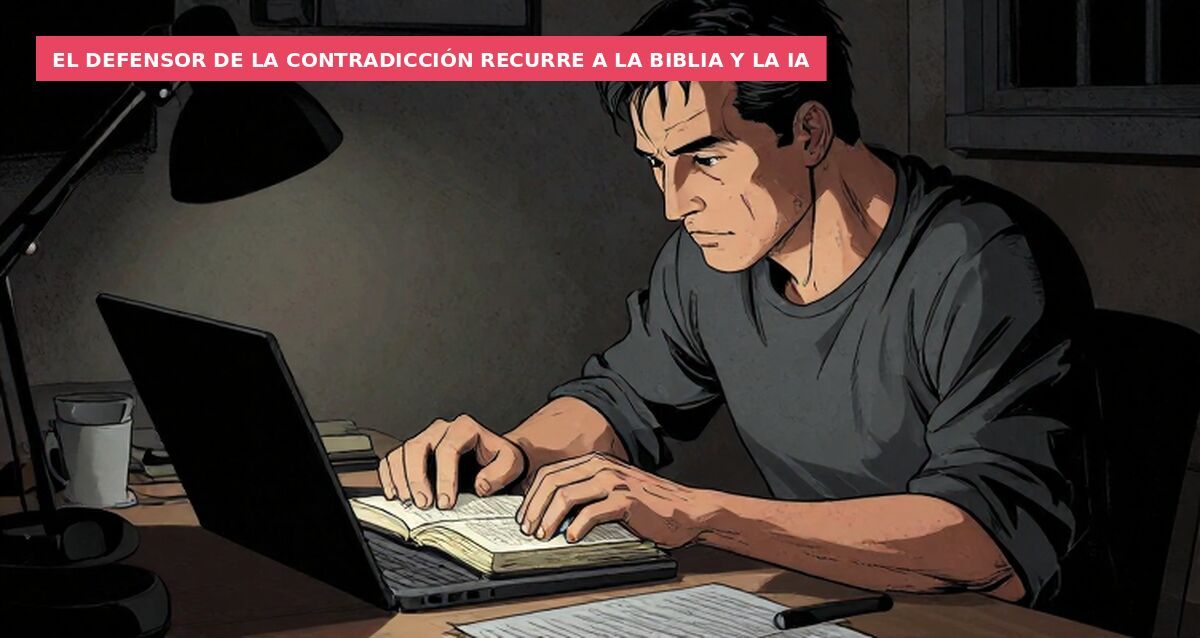 El defensor de la contradicción recurre a la Biblia y la IA
