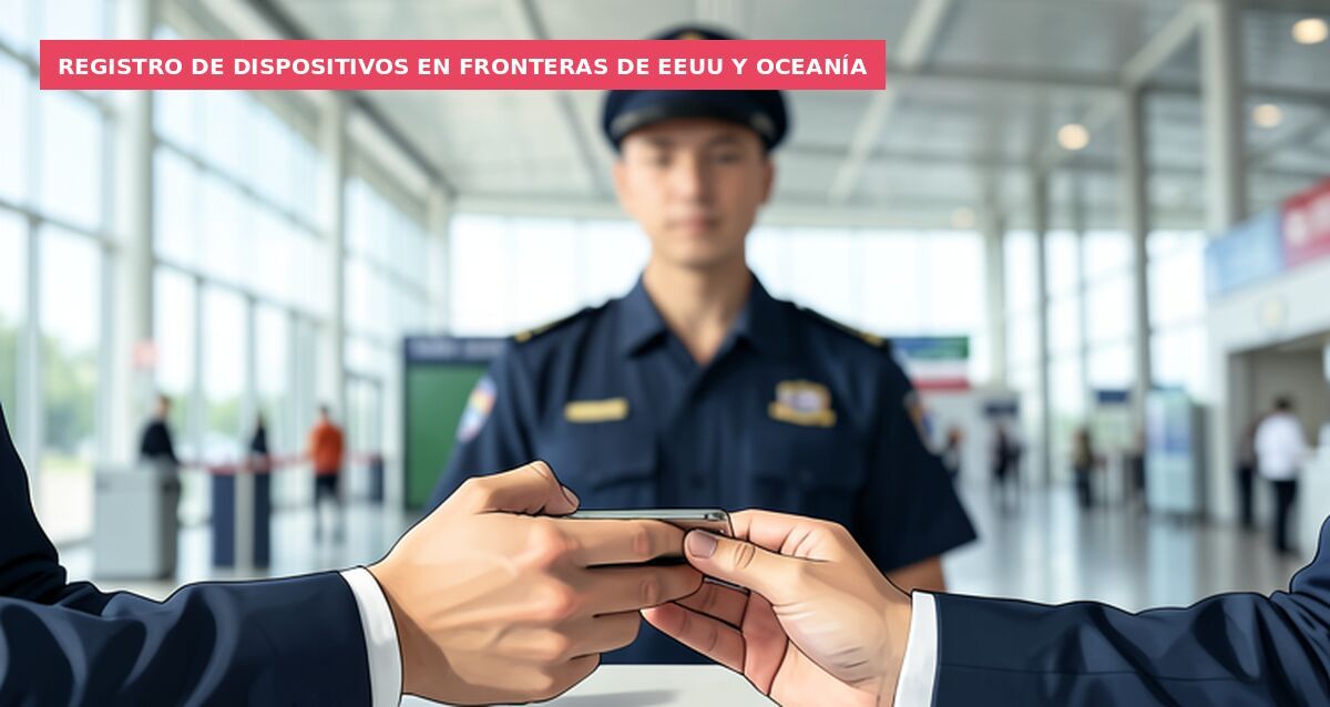 Registro de dispositivos en fronteras de EEUU y Oceanía