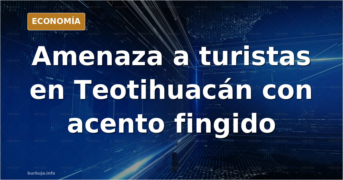Pirámide de La Luna en Teotihuacán bajo un cielo despejado, escenario de la amenaza a turistas europeos