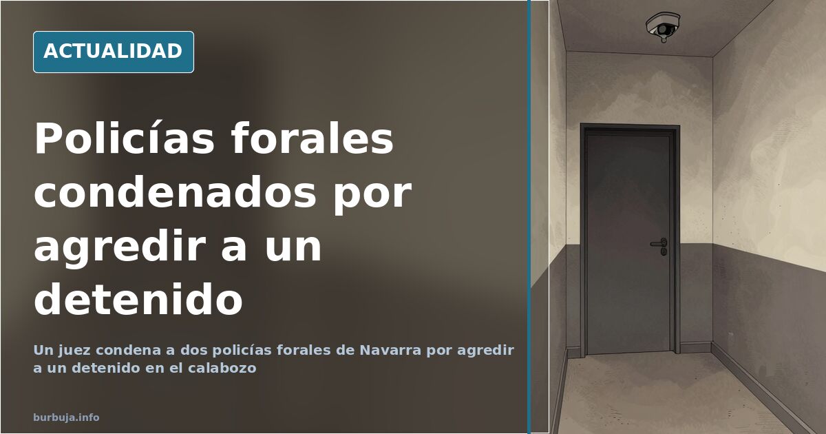 Pasillo de comisaría con la puerta de un calabozo al fondo y sin cámaras de vigilancia visibles