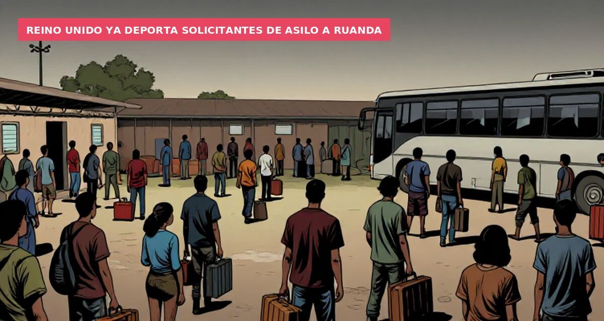Reino Unido ya deporta solicitantes de asilo a Ruanda