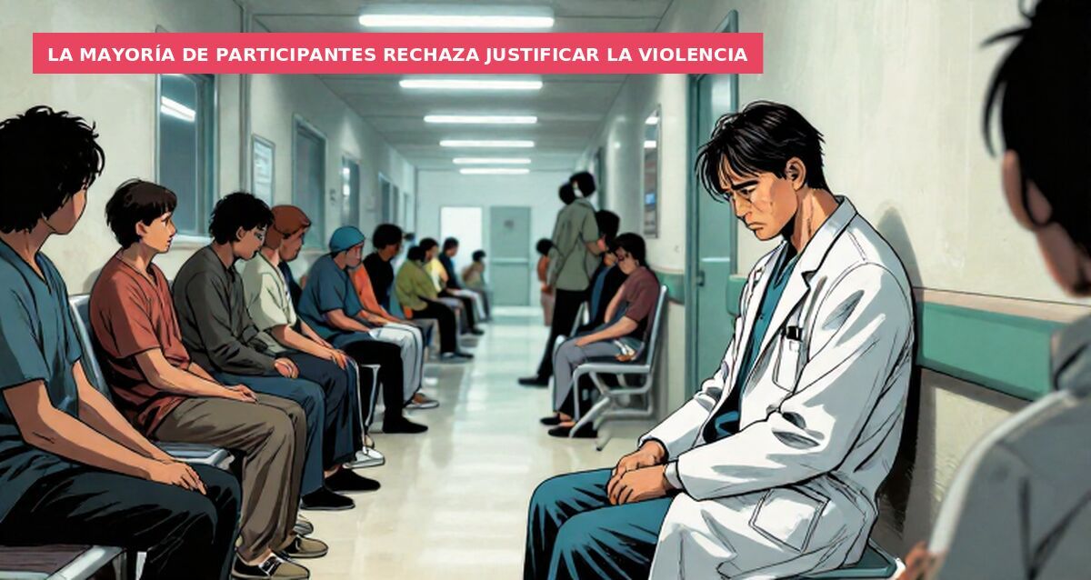 La mayoría de participantes rechaza justificar la violencia