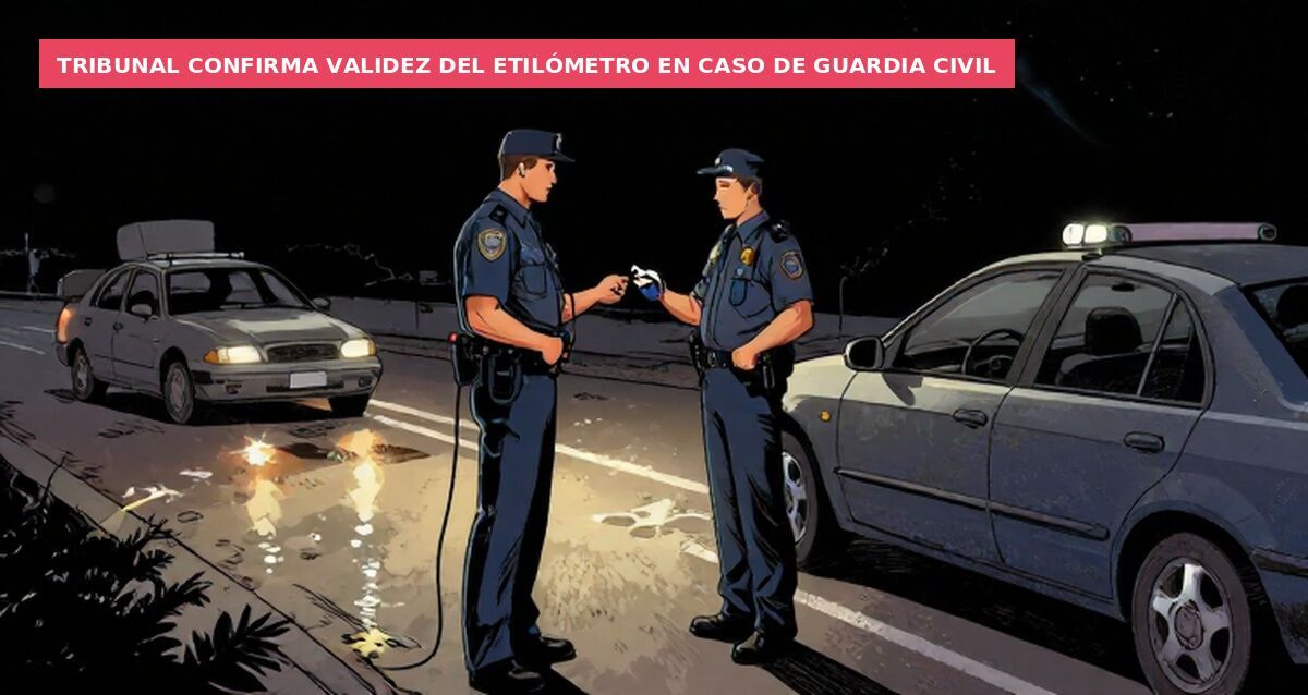 Tribunal confirma validez del etilómetro en caso de guardia civil