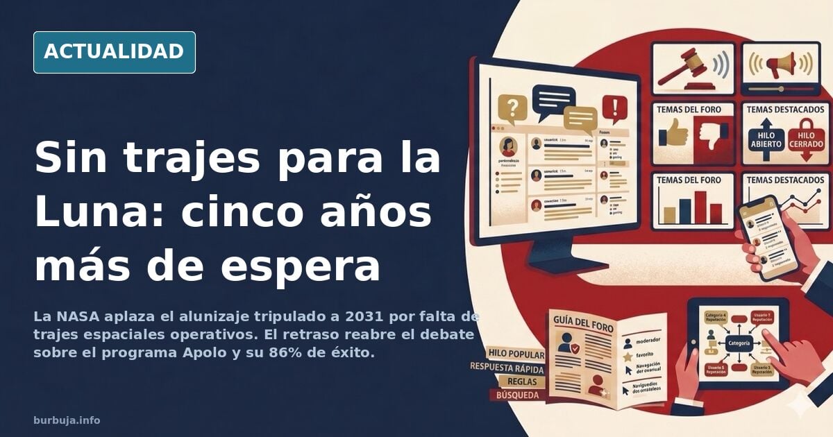 La NASA retrasa el alunizaje a 2031 por falta de trajes espaciales