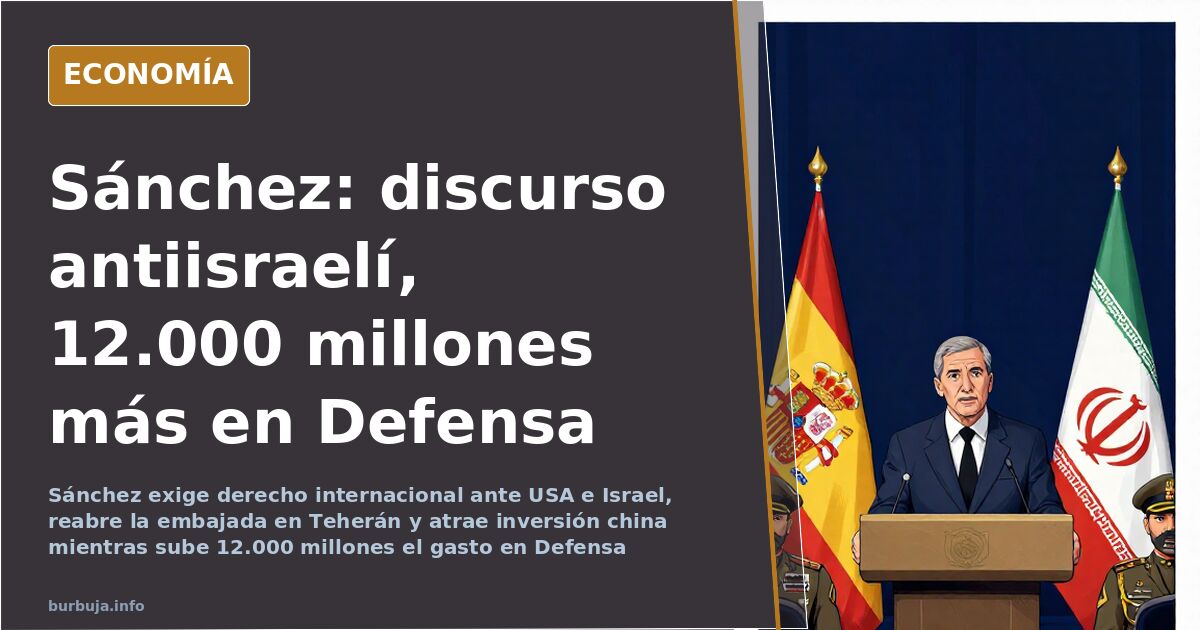 Sánchez juega la carta china y antiisraelí mientras sube el gasto en Defensa