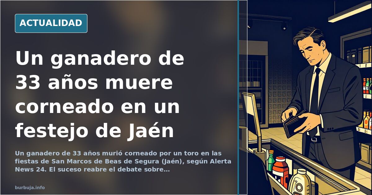 Muere corneado un ganadero de 33 años en las fiestas de Beas de Segura