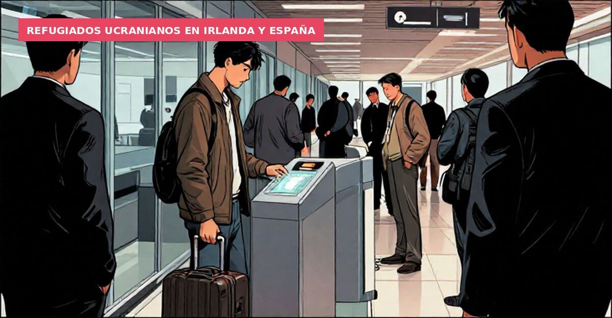 Refugiados ucranianos en Irlanda y España
