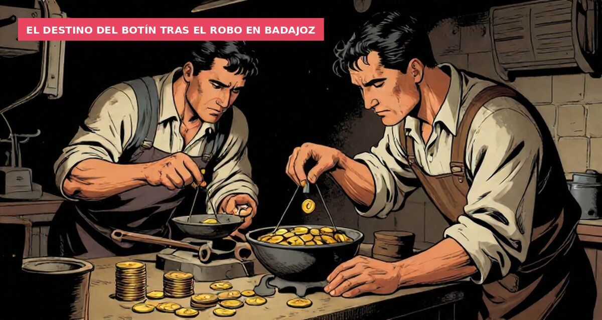 El destino del botín tras el robo en Badajoz
