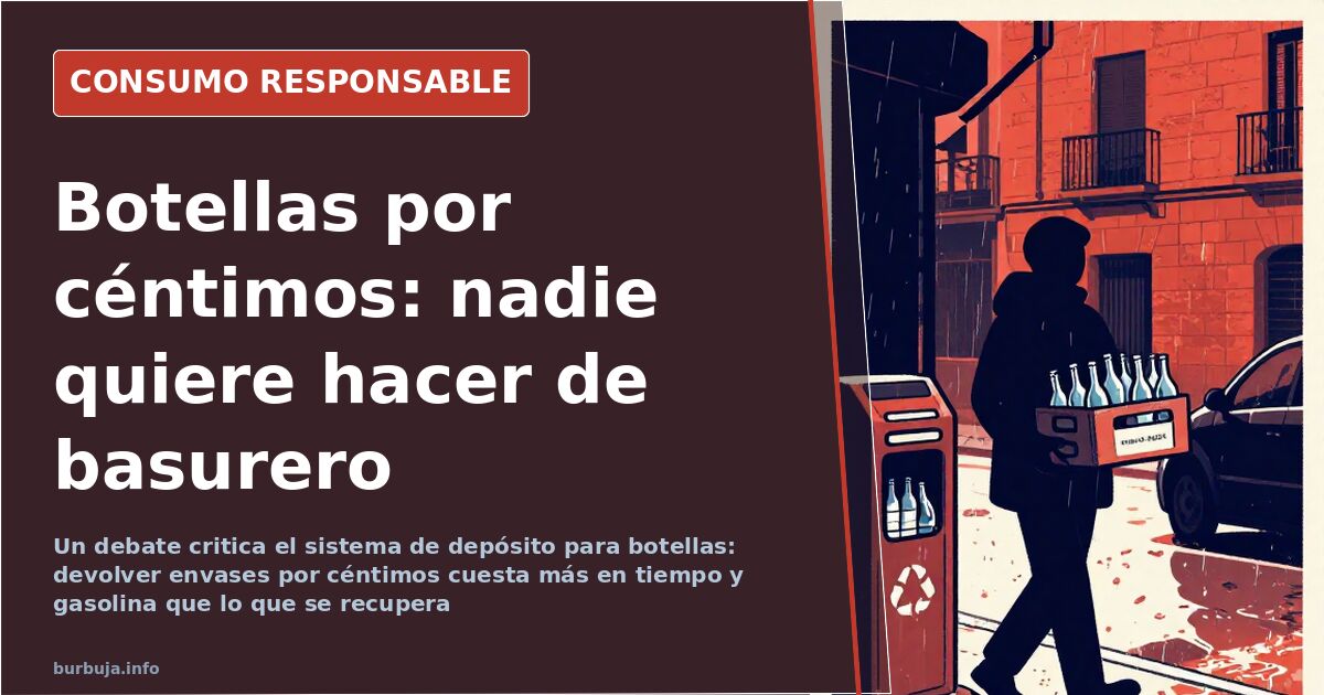 Devolver botellas por céntimos: el impuesto anticipado que rechazan los foreros