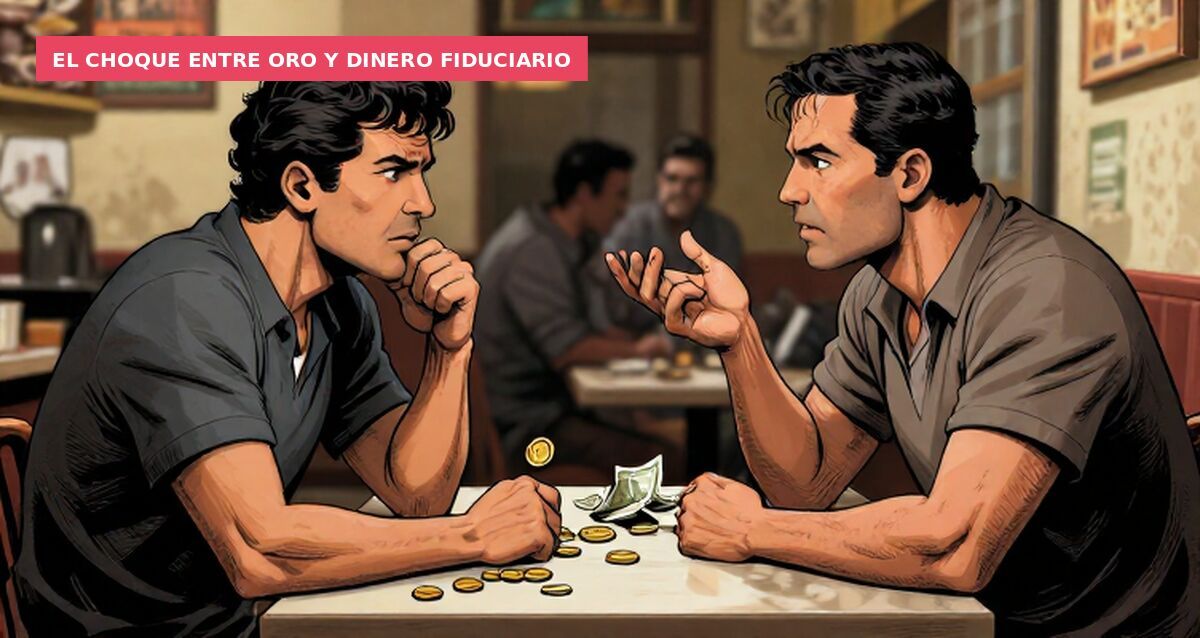El choque entre oro y dinero fiduciario