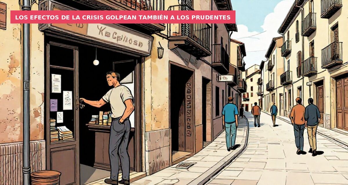 Los efectos de la crisis golpean también a los prudentes
