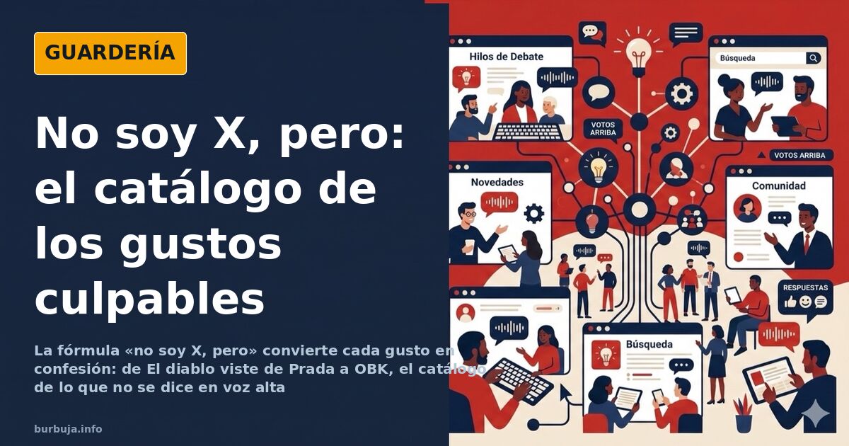 Escena de dibujo animado: un hombre con abrigo mira una estantería de películas y discos bajo un cartel que dice no soy X per
