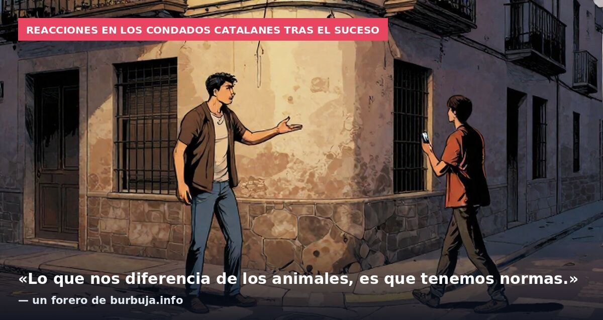 Reacciones en los condados catalanes tras el suceso: «Lo que nos diferencia de los animales, es que tenemos normas.» — un forero de burbuja.info