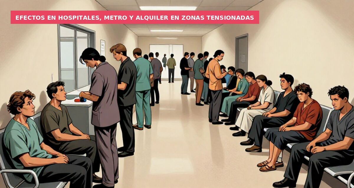 Efectos en hospitales, metro y alquiler en zonas tensionadas