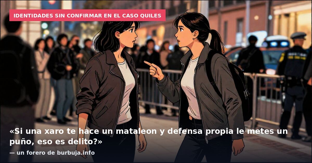 Identidades sin confirmar en el caso Quiles: «Si una xaro te hace un mataleon y defensa propia le metes un puño, eso es delito?» — un forero de burbuja.info