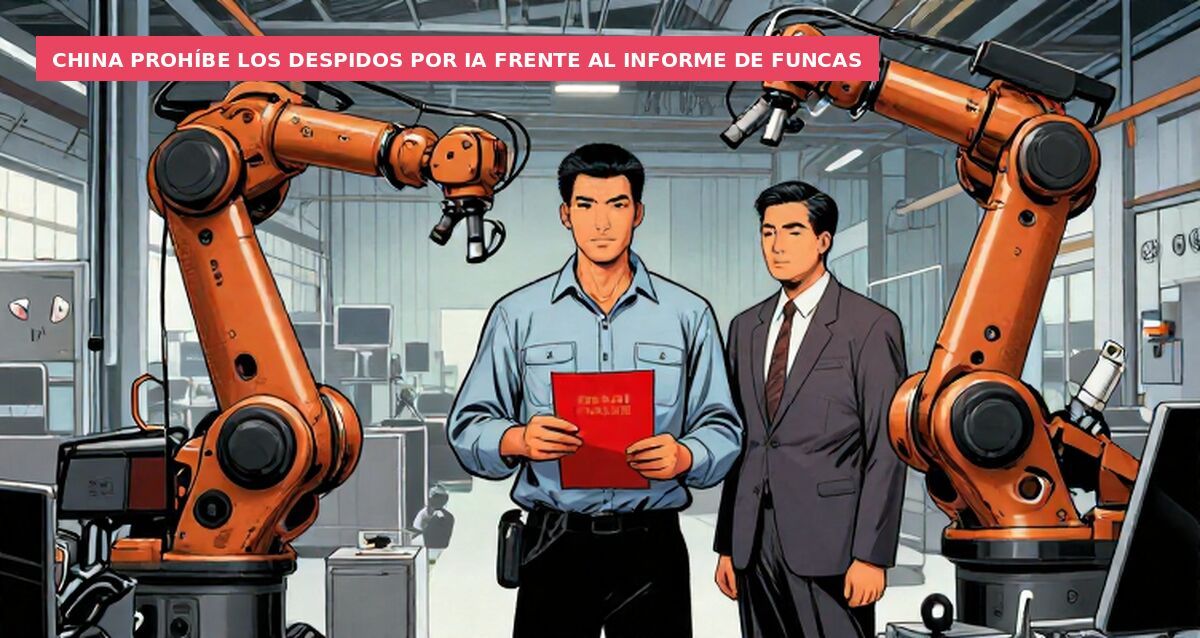 China prohíbe los despidos por IA frente al informe de Funcas